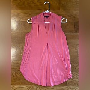 Cable & Gauge Sleeveless Coral Blouse